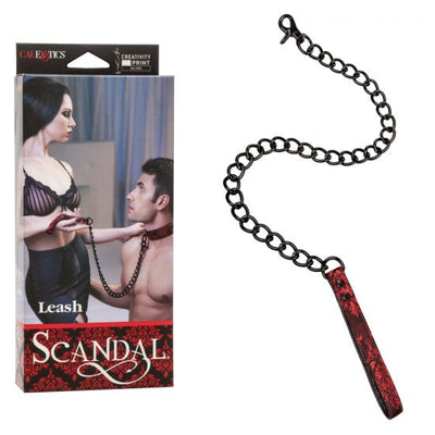 Calexotics Scandal Leash - Red-Bondage & Fetish - Cuffs & Restraints-CalExotics-Danish Blue Adult Centres