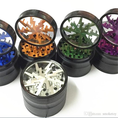 Stone Age 4 Piece CNC Cut Grinder (63mm) (Various Colours)-Lifestyle - Smoking Accessories-Agung-Danish Blue Adult Centres