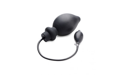 Ass Pand Large Inflatable Silicone Plug Black-Adult Toys - Anal - Plugs-Master Series-Danish Blue Adult Centres