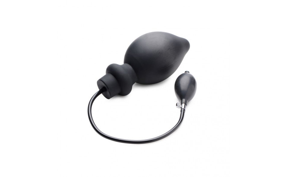 Ass Pand Large Inflatable Silicone Plug Black-Adult Toys - Anal - Plugs-Master Series-Danish Blue Adult Centres
