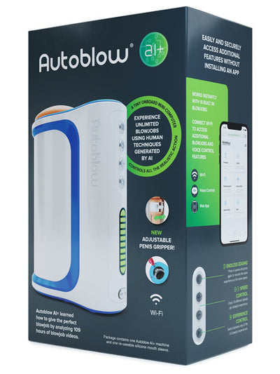 Autoblow A.I. Plus Machine (Includes 1 Mouth Sleeve)-Adult Toys - Masturbators - Automatic& - Machines-Autoblow-Danish Blue Adult Centres