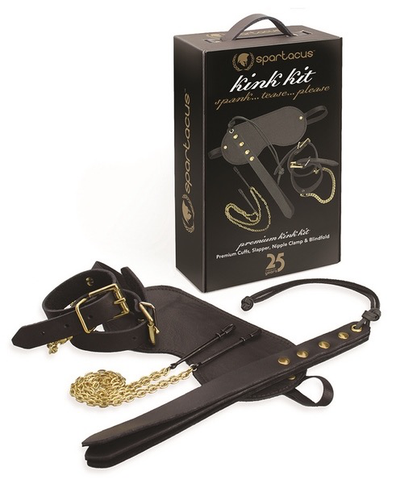 Spartacus Kink Kit Premium - 4 Piece Set-Bondage & Fetish - Cuffs & Restraints-Spartacus-Danish Blue Adult Centres