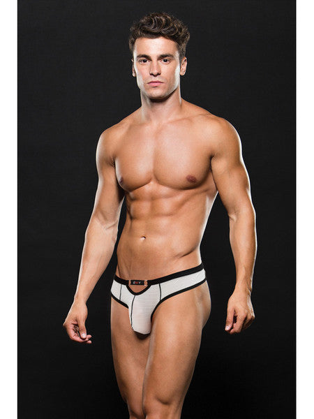 ENVY - Express Yourself Brief White Small/Medium - E094-WHTSM-Clothing - Underwear & Panties - Mens Room in Front-Envy-Danish Blue Adult Centres