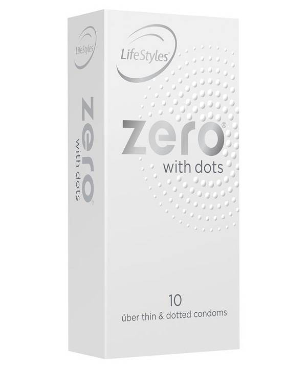 Ansell LifeStyles Zero with Dots Condoms - 10 Pack
