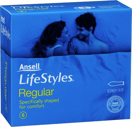 Ansell Lifestyles Regular Condoms-Lubricants & Essentials - Condoms-Ansell-Danish Blue Adult Centres