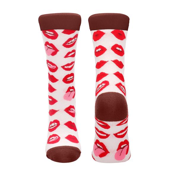 Socks - Lip Love Size 36-41-Novelty-Sexy Socks-Danish Blue Adult Centres