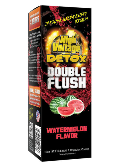 High Voltage Detox Double Flush 16oz (473ml) Liquid & Capsules Combo-Lifestyle - Detox-High Voltage-Danish Blue Adult Centres