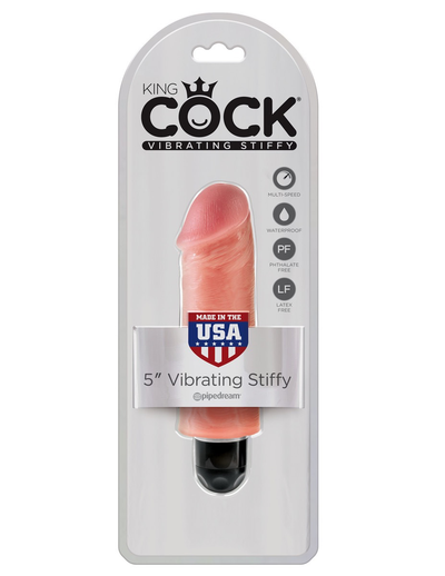 King Cock Vibrating Stiffy-Adult Toys - Dildos - Vibrating-King Cock-Danish Blue Adult Centres