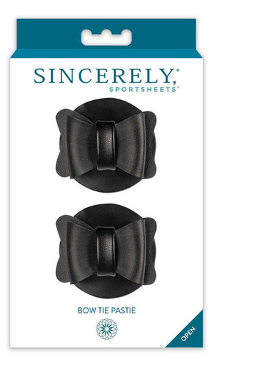 Sincerely Bow Tie Pasties-Clothing - Accessories-Sport Sheets-Danish Blue Adult Centres