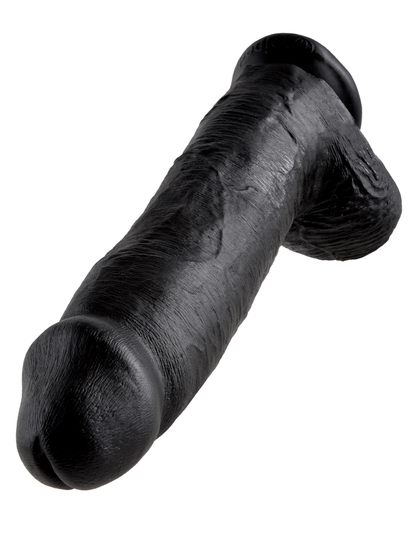 King Cock Realistic Dildo with balls 12inch Black-Adult Toys - Dildos - Realistic-King Cock-Danish Blue Adult Centres