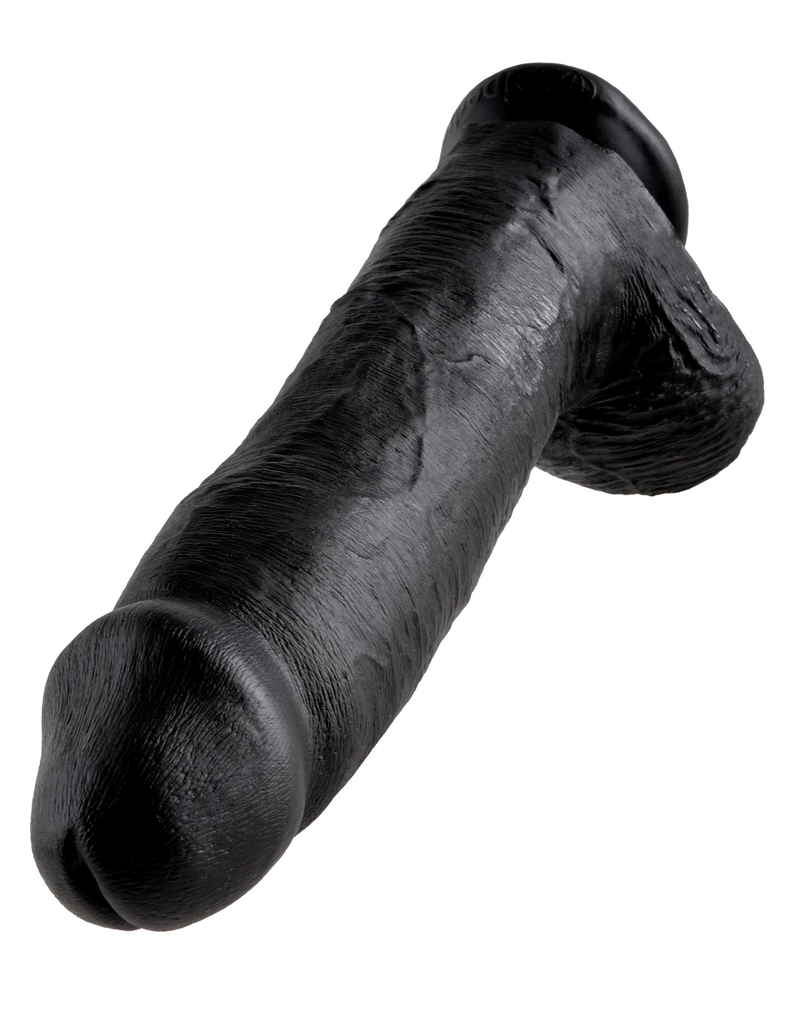 King Cock Realistic Dildo with balls 12inch Black