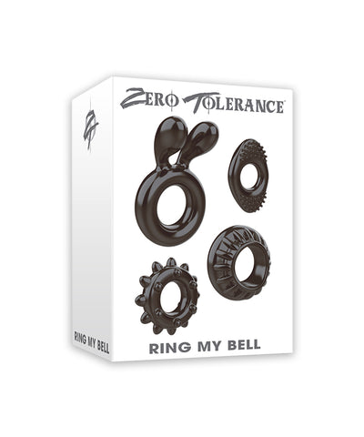 Zero Tolerance Ring My Bell Cock Rings (Black)-Adult Toys - Cock Rings-Zero Tolerance-Danish Blue Adult Centres