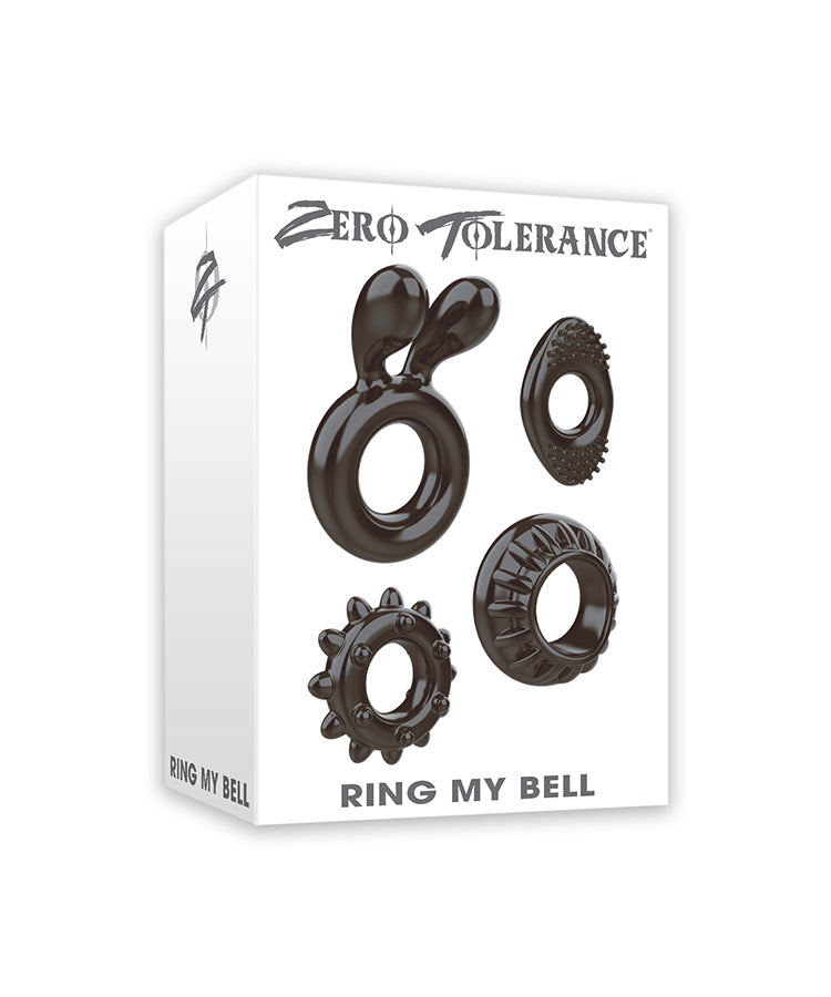 Zero Tolerance Ring My Bell Cock Rings (Black)-Adult Toys - Cock Rings-Zero Tolerance-Danish Blue Adult Centres