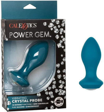 Power Gem Vibrating Crystal Probe-Adult Toys - Anal - Plugs-CalExotics-Danish Blue Adult Centres