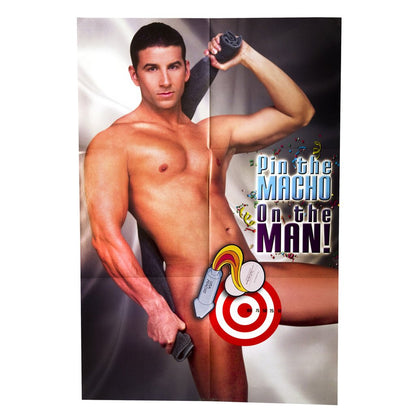 Bachelorette Pin the Macho on the Man Game-Novelty - Party-Creative Conceptions-Danish Blue Adult Centres