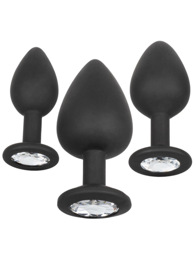 CalExotics Silicone Gem Anal Kit with 3 graduated plugs