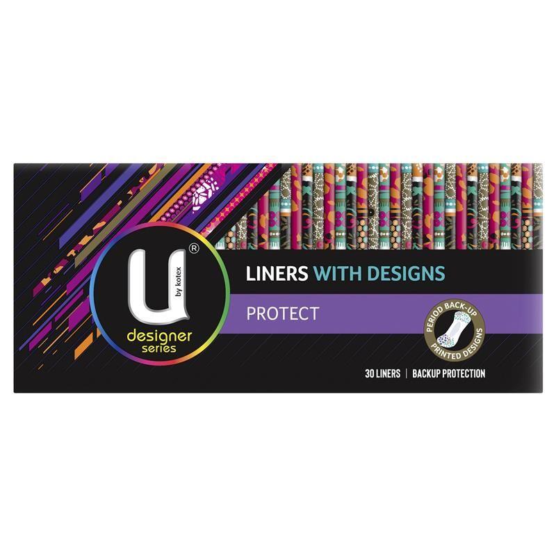 Feminine Products - 30 Liners with designs by Kotex