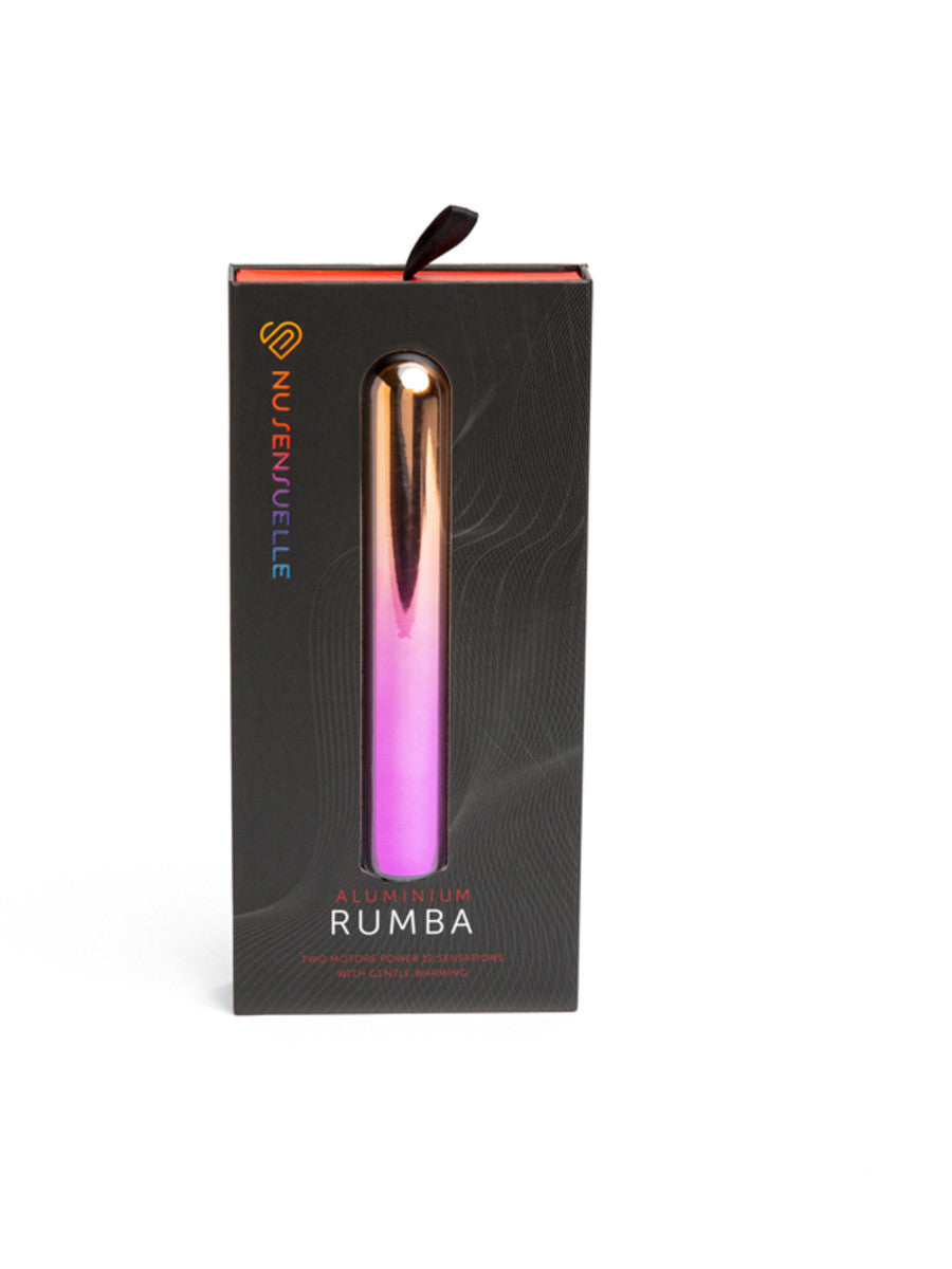 NU Sensuelle Aluminium Rumba Ombre-Adult Toys - Vibrators - Bullets-NU Sensuelle-Danish Blue Adult Centres