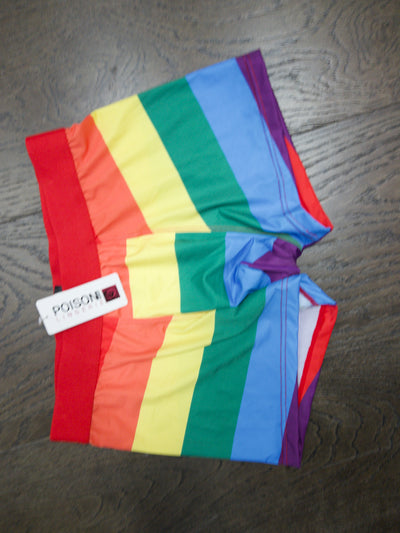 Mens Rainbow Boxers-Unclassified-Poison Rose-Danish Blue Adult Centres