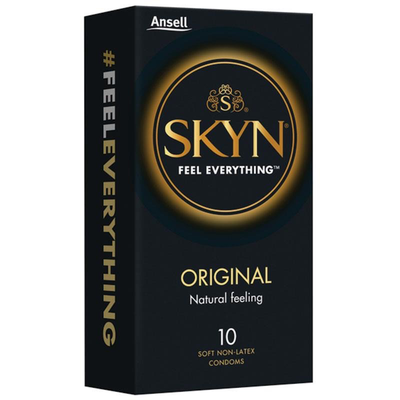 Skyn Non Latex Original Condoms - 10 Pack-Lubricants & Essentials - Condoms-SKYN-Danish Blue Adult Centres