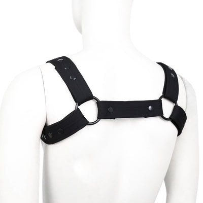 Love In Leather - BRA017 Neoprene Bulldog Brace Black-Bondage & Fetish - Nipple Play-Love In Leather-Danish Blue Adult Centres