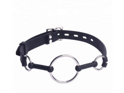Love In leather Metal Gag Ring-Bondage & Fetish - Gags-Love In Leather-Danish Blue Adult Centres