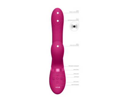 Vive Hide Rabbit-Adult Toys - Vibrators - Rabbits-Vive-Danish Blue Adult Centres