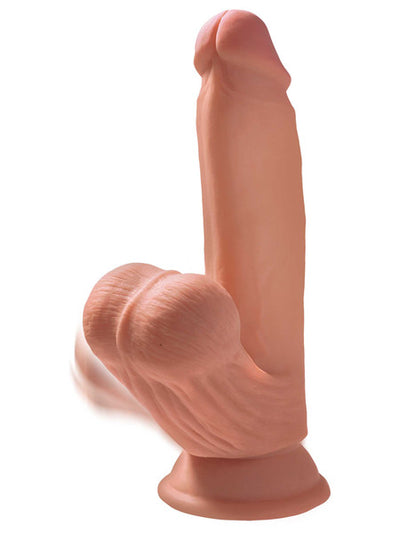 7" Triple Density Cock with Swinging Balls-Adult Toys - Dildos - Realistic-King Cock-Danish Blue Adult Centres