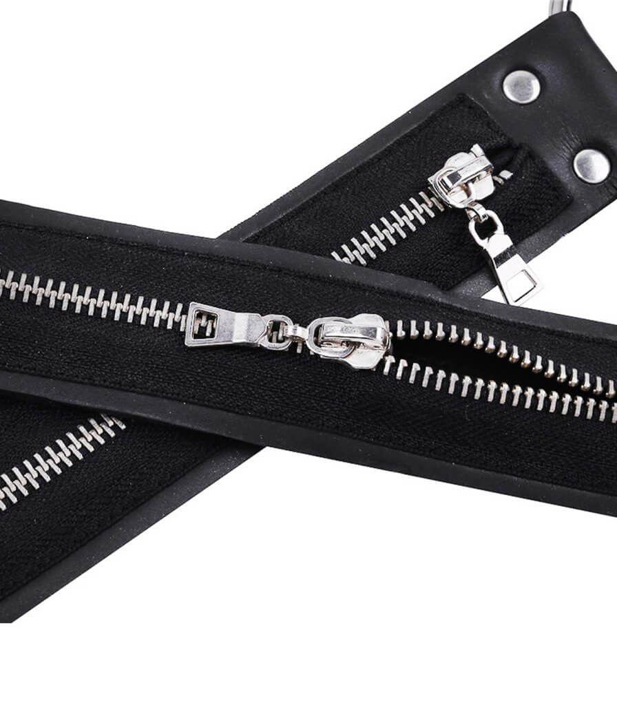 016 - Neoprene Cross Front Harness Black-Clothing - Accessories - Harnesses-Love In Leather-Danish Blue Adult Centres